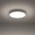 LED Deckenleuchte Aluminium Weiß 3000 K Ø40 cm blendarm