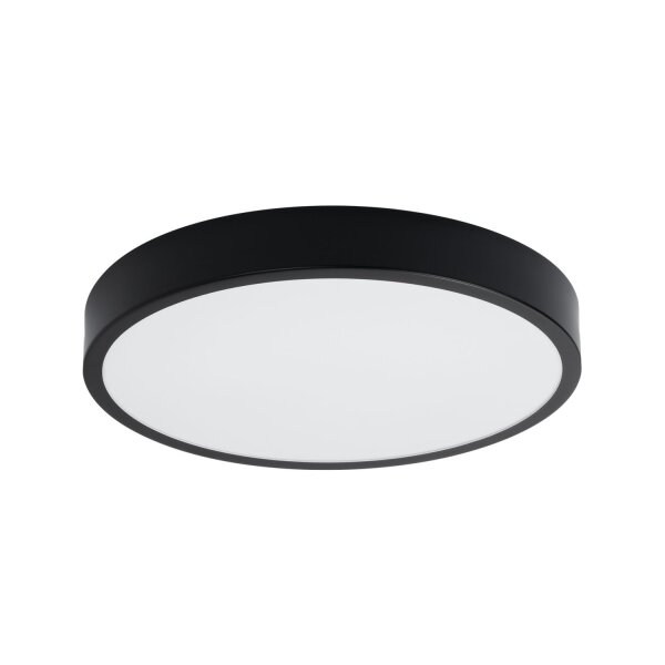 LED Deckenleuchte Schwarz Alu 3000 K Ø50 cm blendarm