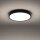 LED Deckenleuchte Schwarz Alu 3000 K Ø50 cm blendarm