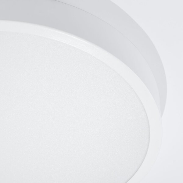 LED Deckenleuchte Weiß Alu 3000 K rund Ø50 cm blendarm