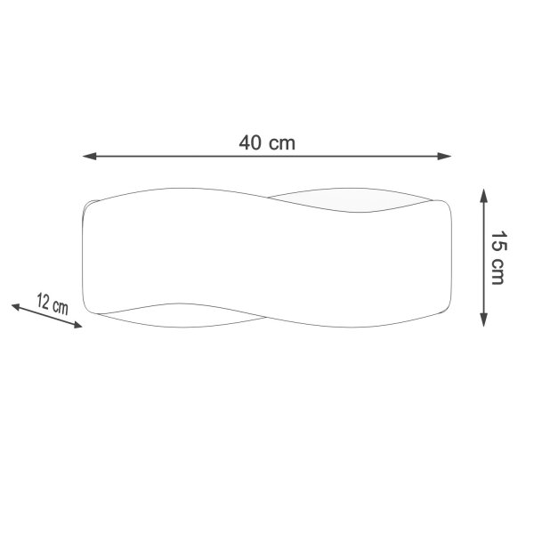 Wandlampe Up Down Weiß G9 T:15 cm indirekt blendarm