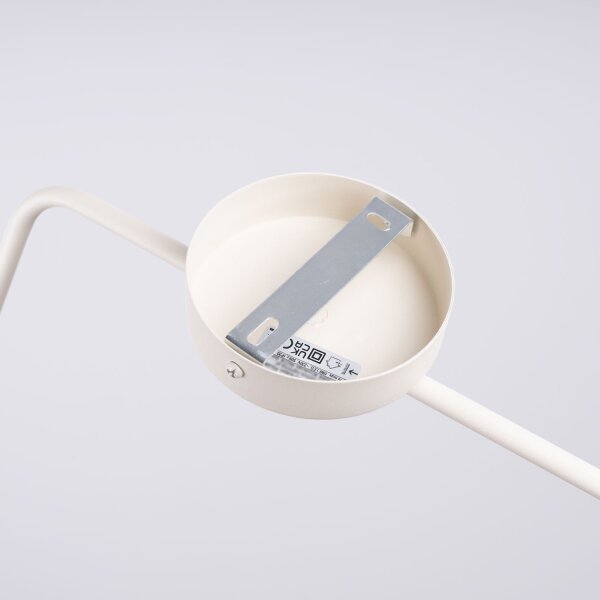 Wandleuchte Beige Stahl E14 Schalter Stecker H:30 cm