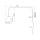 Wandleuchte Gold Stahl E14 Schalter Stecker T:61 cm