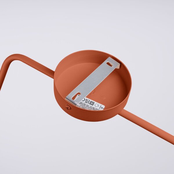 Wandlampe Ocker Stahl E14 Schalter Stecker H:30 cm