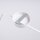 Wandlampe Weiß Stahl E14 Schalter Stecker Kabel H:30 cm