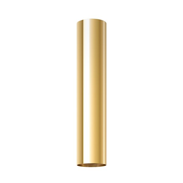 Deckenleuchte Stahl Gold GU10 B:6 cm rund Aufbau Spot