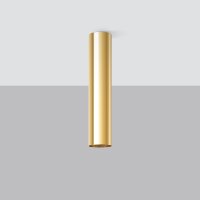 Deckenleuchte Stahl Gold GU10 B:6 cm rund Aufbau Spot