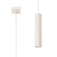Hängelampe Stahl Beige GU10 rund Ø8 cm...