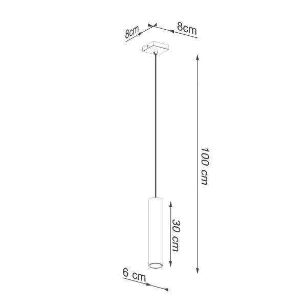 Pendelleuchte Stahl Gold GU10 rund Ø8 cm akzentuiert