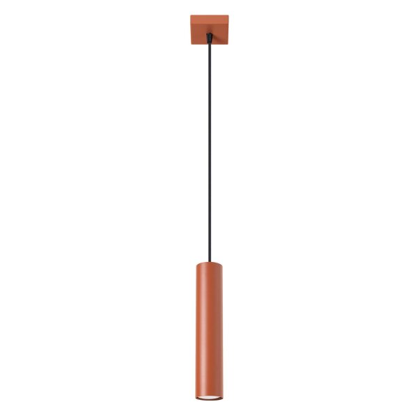 Pendelleuchte Stahl Ocker GU10 rund Ø8 cm akzentuiert