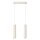Pendelleuchte Beige Stahl GU10 2-flammig 30 cm lang