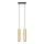 Pendelleuchte Gold Stahl GU10 2-flammig 30 cm lang