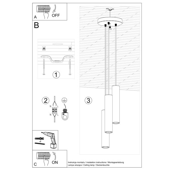 Runde Hängelampe Olivgrün GU10 akzentuiert L:20 cm