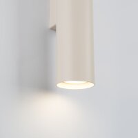 Wandleuchte Up Down Beige Stahl GU10 H:30 cm indirekt
