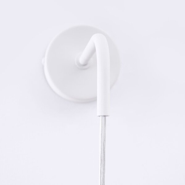 Stilvolle Wandleuchte mit Arm Weiß Stahl GU10 T:17 cm