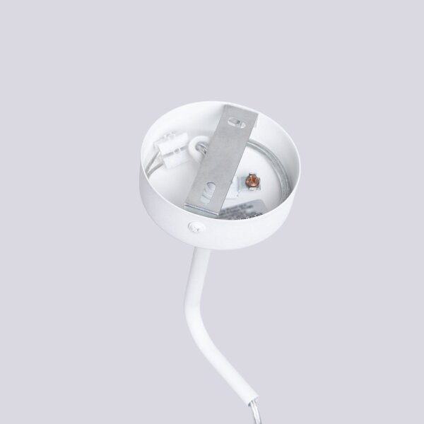 Stilvolle Wandleuchte mit Arm Weiß Stahl GU10 T:17 cm