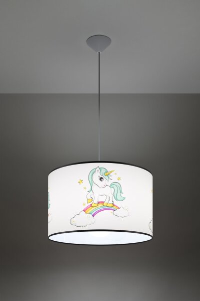 Pendelleuchte Kinder E27 Einhorn Jungen Mädchen Ø40 cm