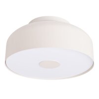 Deckenleuchte blendarm Beige Stahl E27 rund &Oslash;30 cm
