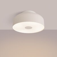 Deckenleuchte blendarm Beige Stahl E27 rund Ø30 cm