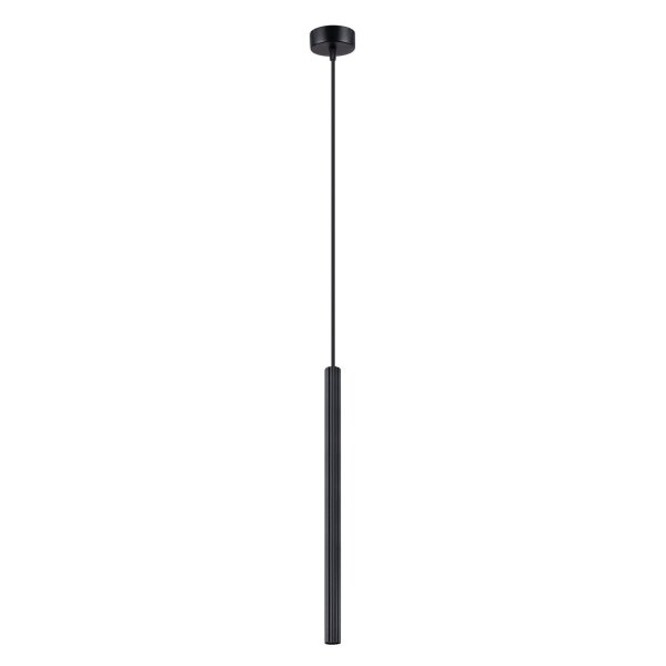 Runde Hängelampe Schwarz schmal Ø 8 cm G9