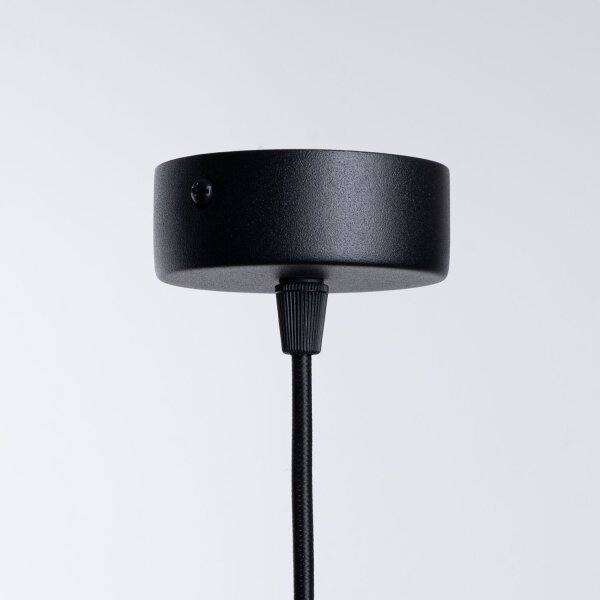 Runde Hängelampe Schwarz schmal Ø 8 cm G9
