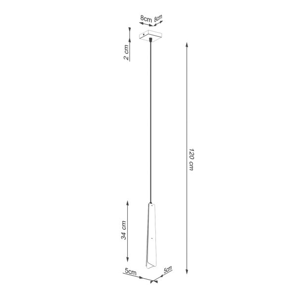Hängelampe Weiß Stahl G9 rund Ø8 cm akzentuiert