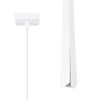 Hängelampe Weiß Stahl G9 rund Ø8 cm...