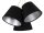 Suspension Rétro Noir Argent Tissu 3-flmg