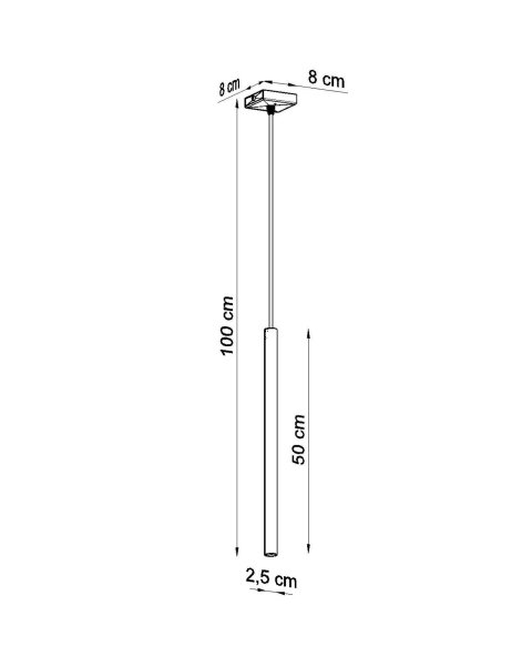 Runde Hängelampe Chrom Stahl G9 Ø3,5 cm akzentuiert