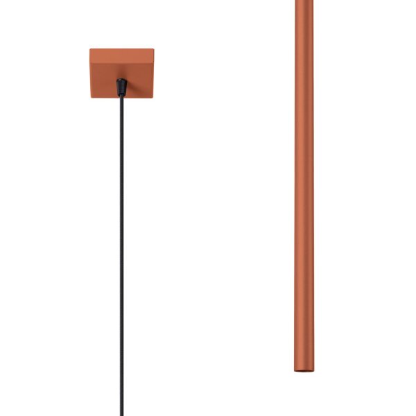 Runde Hängelampe Ocker Stahl G9 Ø2,5 cm akzentuiert