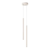 H&auml;ngelampe Beige Stahl G9 L:15 cm 2-flammig akzentuiert