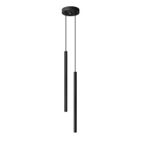 H&auml;ngelampe Schwarz Stahl G9 L:15 cm 2-flmg akzentuiert