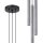 Runde Pendelleuchte Beton Grau G9 L:19,5 cm 3-flammig