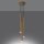 Runde Pendelleuchte Gold Stahl G9 L:19,5 cm 3-flammig