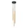 Runde Hängelampe Gold Schwarz G9 L:20 cm 3-flammig