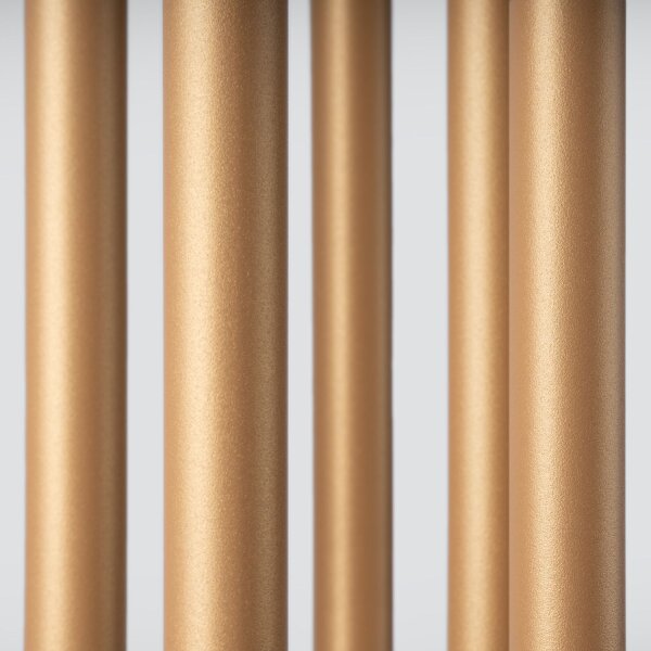 Runde Pendelleuchte Stahl Gold G9 L:25 cm akzentuiert