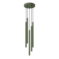 H&auml;ngelampe Stahl Olivgr&uuml;n G9 L:25 cm rund...