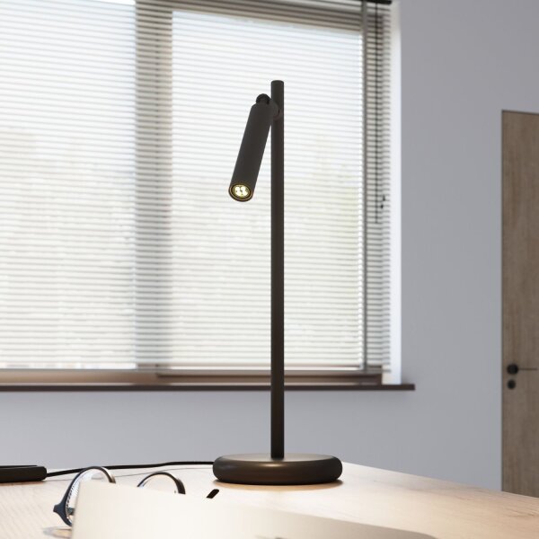 Tischlampe flexibel Schwarz G9 43 cm Schreibtisch