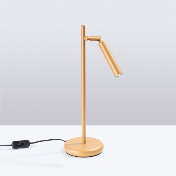 Tischleuchte flexibel Gold G9 43 cm Schreibtisch