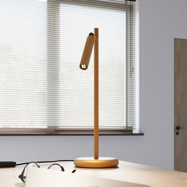 Tischleuchte flexibel Gold G9 43 cm Schreibtisch