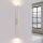 Wandleuchte Up Down Beige Stahl G9 H:50 cm indirekt