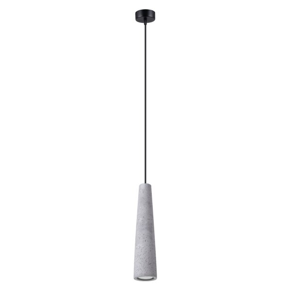 Stilvolle Pendelleuchte Beton Grau GU10 Ø8 cm rund