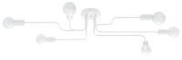 Deckenlampe Industrial Weiß Stahl E27 L:80 cm...