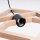 Schwarze Hängelampe Holz Natur E27 L:50 cm gemütlich