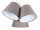 Lampe à suspendre Table de salle à manger Lampe dintérieur Gris Blanc Tissu