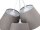 Lampe à suspendre Table de salle à manger Lampe dintérieur Gris Blanc Tissu