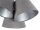 Lampe à suspendre Abat-jour Gris Argent Tissu 3-flmg Rétro