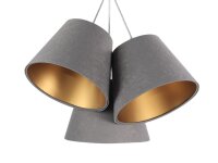 Suspension JOCY Gris Or Rétro Table à...