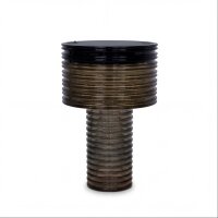 LED Solar Tischlampe Akku dimmbar Grau IP44 3000K 25cm
