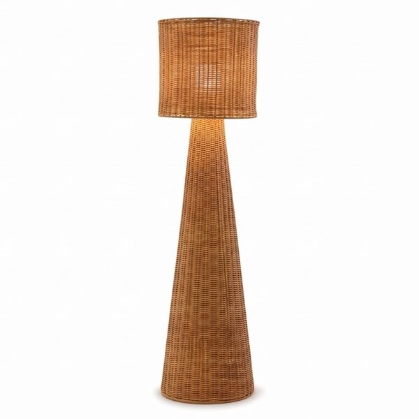 Stehlampe Rattan Natur Outdoor IP54 E27 137 cm Garten